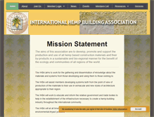 Tablet Screenshot of internationalhempbuilding.org